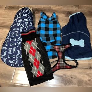 Dog jackets and harness, all size large